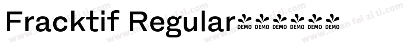Fracktif Regular字体转换